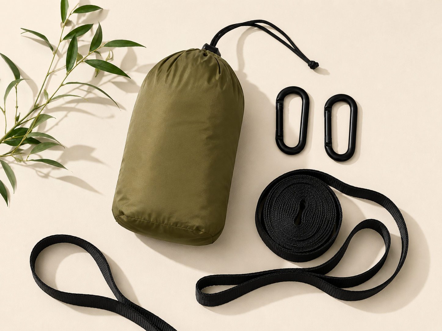 Hamac de Camping Ultra-Léger — 300×200 cm | Kit Complet