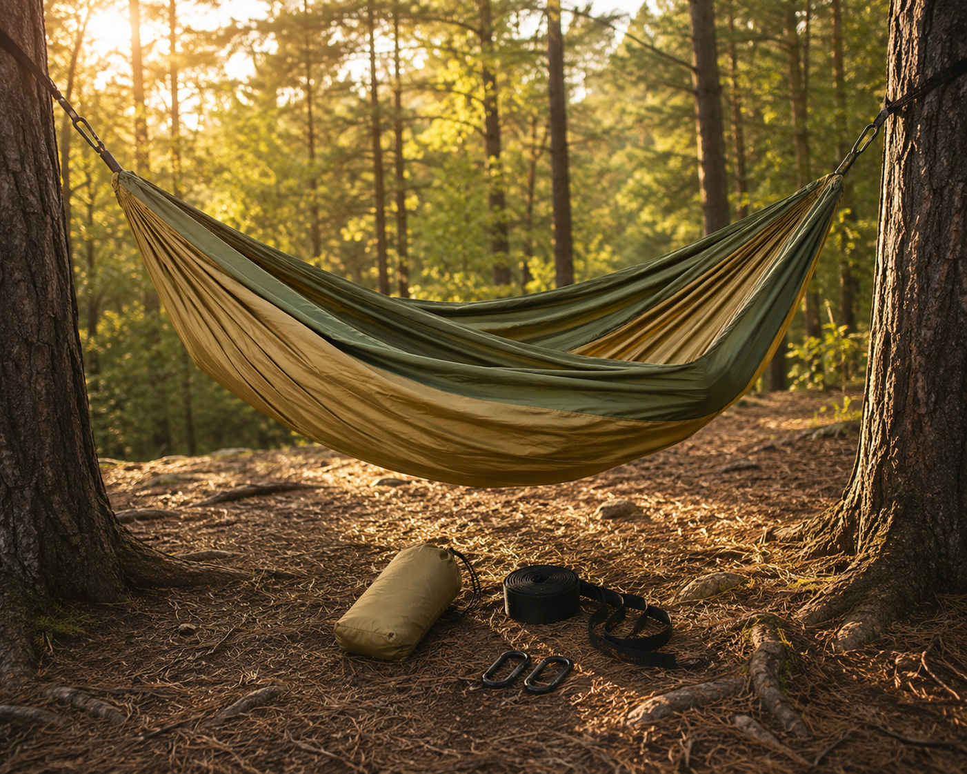 Hamac de Camping Ultra-Léger — 300×200 cm | Kit Complet