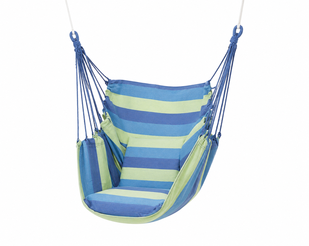 Chaise Suspendue Rayée, Corde Double, Sac Inclus